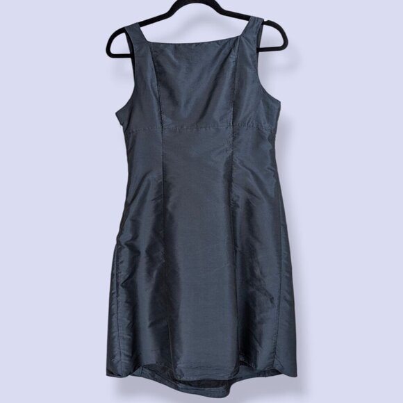 Studio M Dark Metallic Silk Blend Dress - Picture 6 of 8